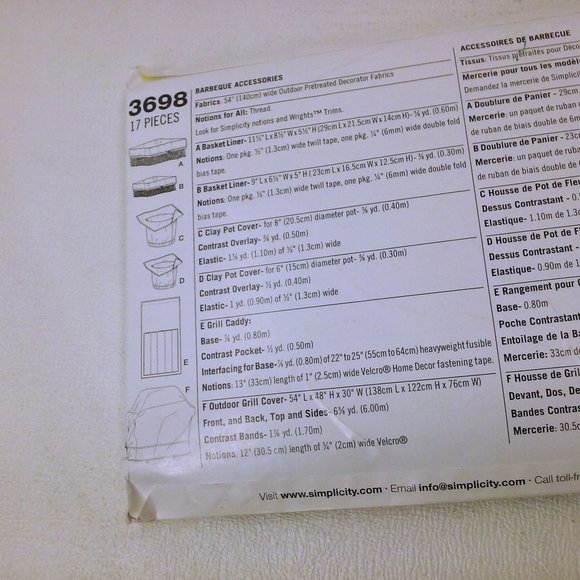 Lot of 3 Sewing Patterns Home Decor Patio Appliance Covers Valance New Folded - Picture 3 of 8